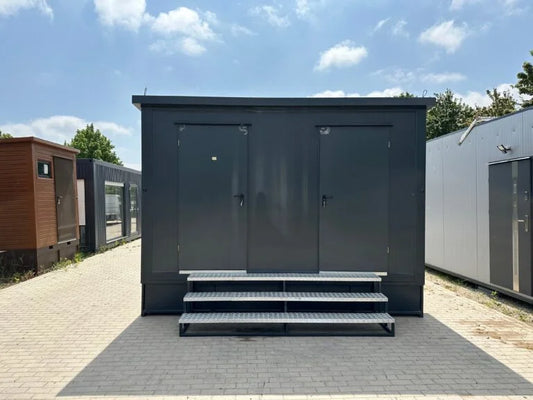 Cabine sanitaire double 4,00 × 2,00 m – avec douche et réservoir
