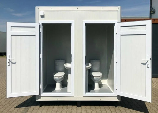 Conteneur sanitaire 1,30 × 2,05 m – WC double