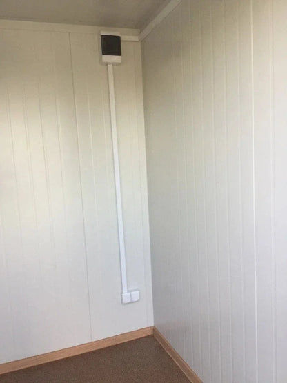 Bureau conteneur neuf 4×2,4 m – Poste de sécurité / Contrôle d'accès 9,6 m²