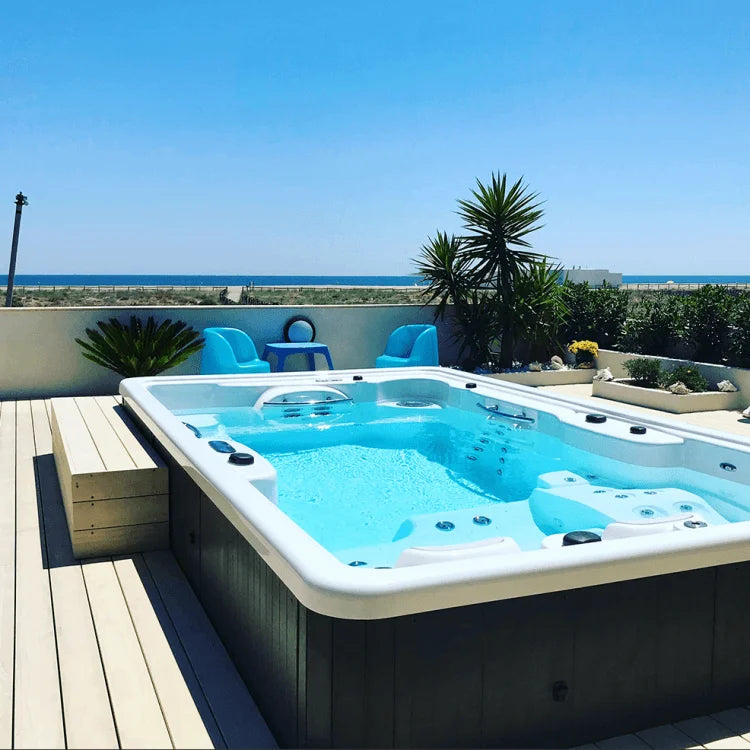 Piscine Creta swim spa avec nage contre courant