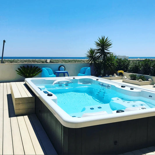 Piscine Creta swim spa avec nage contre courant