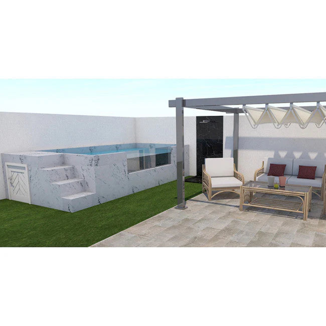 Piscine hors sol rigide en acier ILU PRO 230