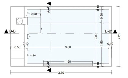 Piscine hors sol rigide en acier ILU PRO 230