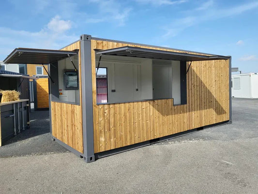 Conteneur Snack-Box de 20 pieds, idéal pour un bar ou un kiosque