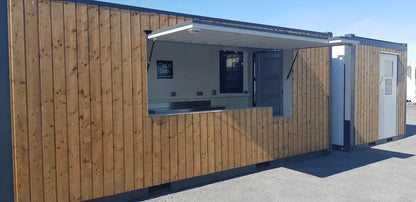 Conteneur Snack-Box de 20 pieds, idéal pour un bar ou un kiosque