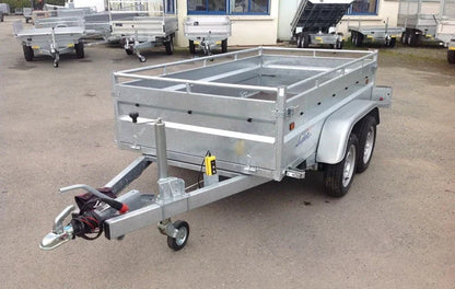 Remorque benne Lider robuste, PTAC 1500 kg, double essieu avec freins