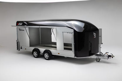 Remorque Debon Roadster 2000 fermée mesurant 2360 x 1320 mm