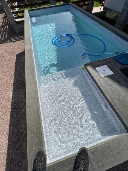 Piscine conteneur Lanzarote 6 m avec spa intégré