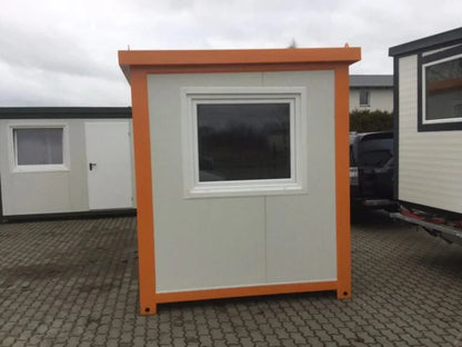 Bureau conteneur neuf 4×2,4 m – Poste de sécurité / Contrôle d'accès 9,6 m²