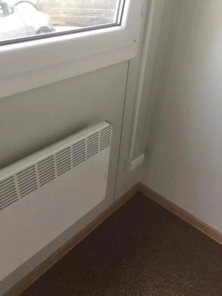 Bureau conteneur neuf 4×2,4 m – Poste de sécurité / Contrôle d'accès 9,6 m²