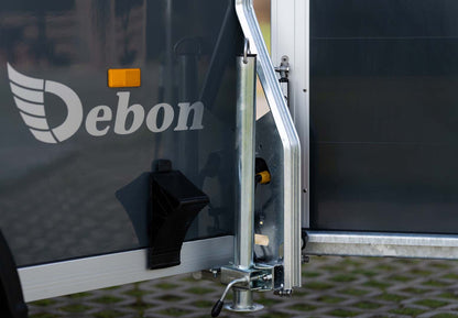 Remorque cargo Pullman Debon 1300 bleue avec suspension et porte latérale