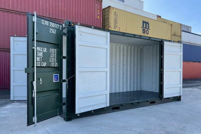 Conteneur maritime HC de 20 pieds avec portes latérales